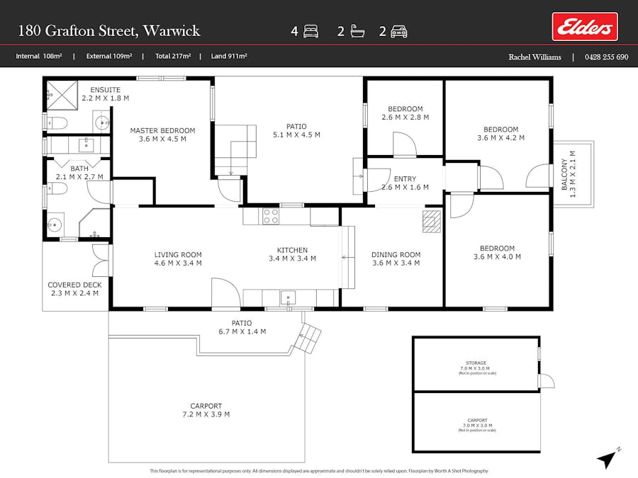 180 Grafton Street, Warwick, QLD, 4370 - Floorplan 1
