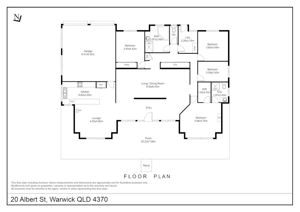 20 Albert Street, Warwick, QLD, 4370 - Floorplan 1