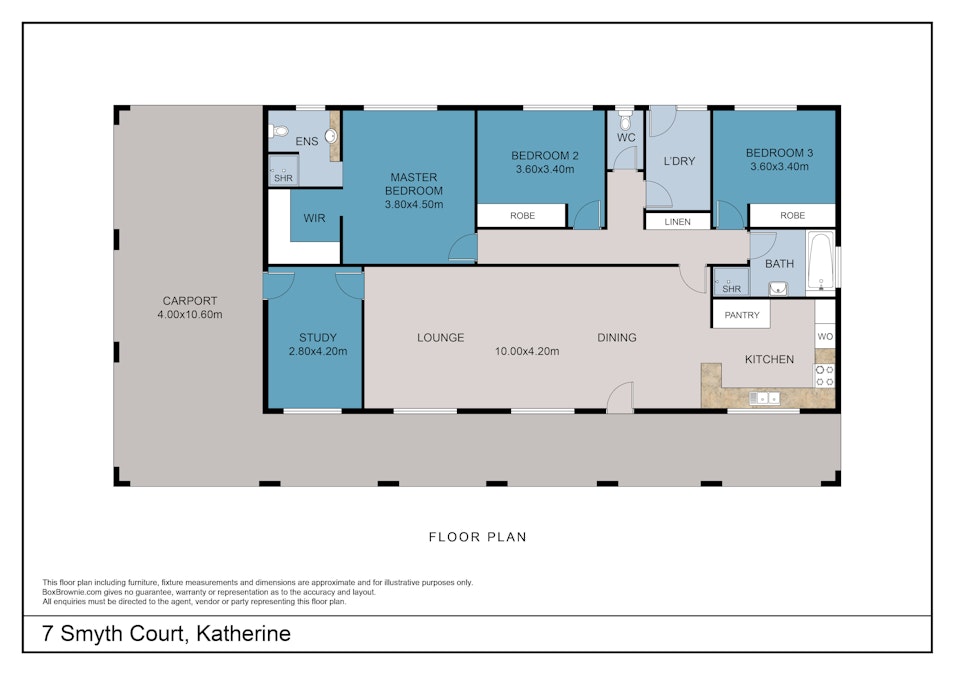 7 Smyth Court, Katherine, NT, 0850 - Floorplan 1