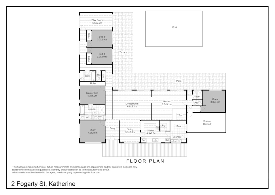 2 Fogarty Street, Katherine, NT, 0850 - Floorplan 1