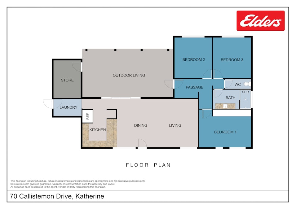 70 Callistemon Drive, Katherine, NT, 0850 - Floorplan 1