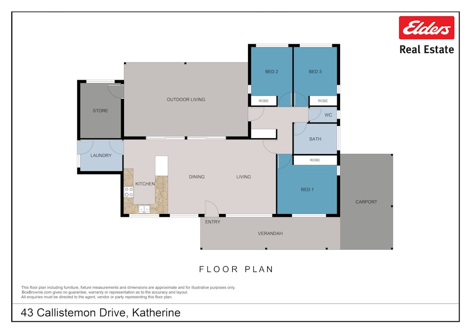 43 Callistemon Drive, Katherine, NT, 0850 - Floorplan 1