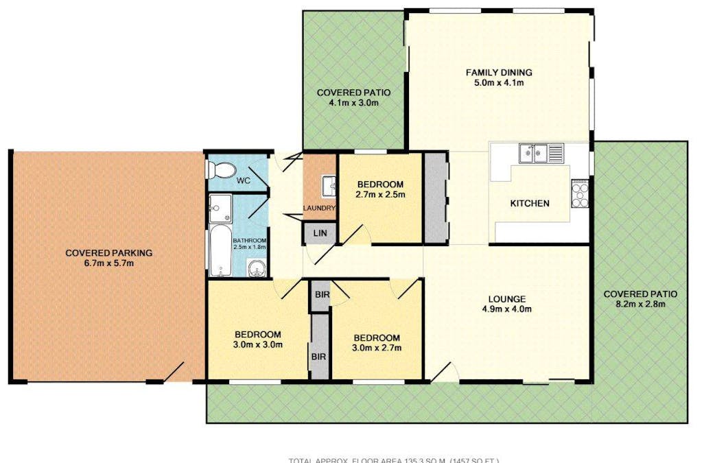 2 Baradine Street, Mount Warren Park, QLD, 4207 - Floorplan 1