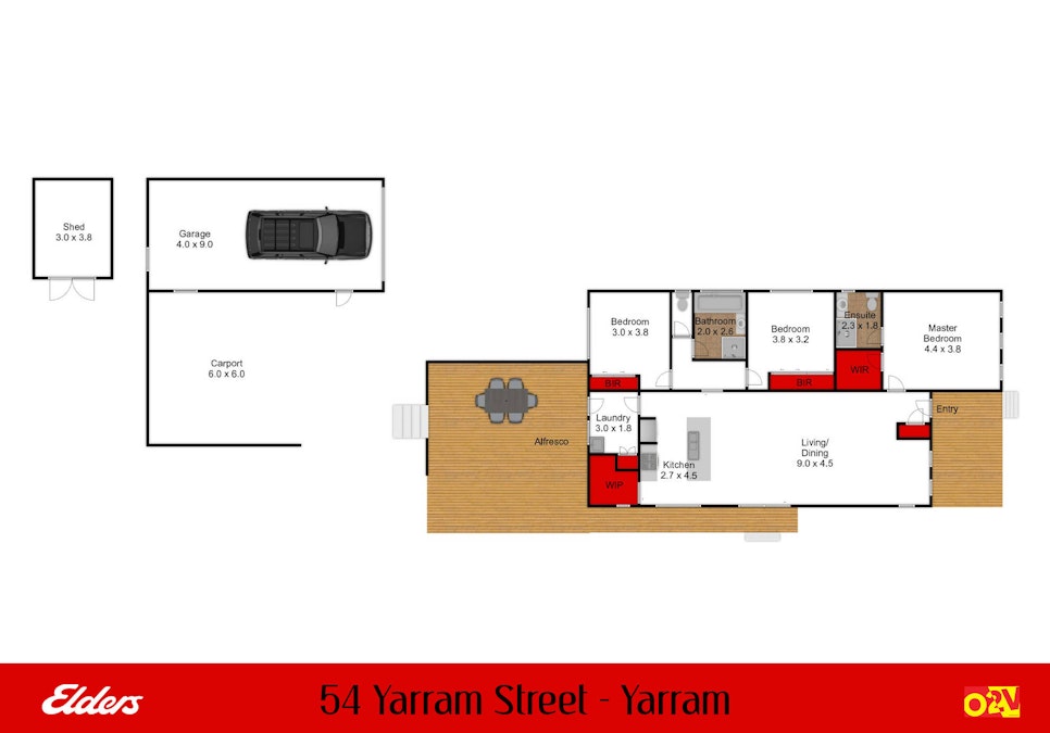 54 Yarram Street, Yarram, VIC, 3971 - Floorplan 1