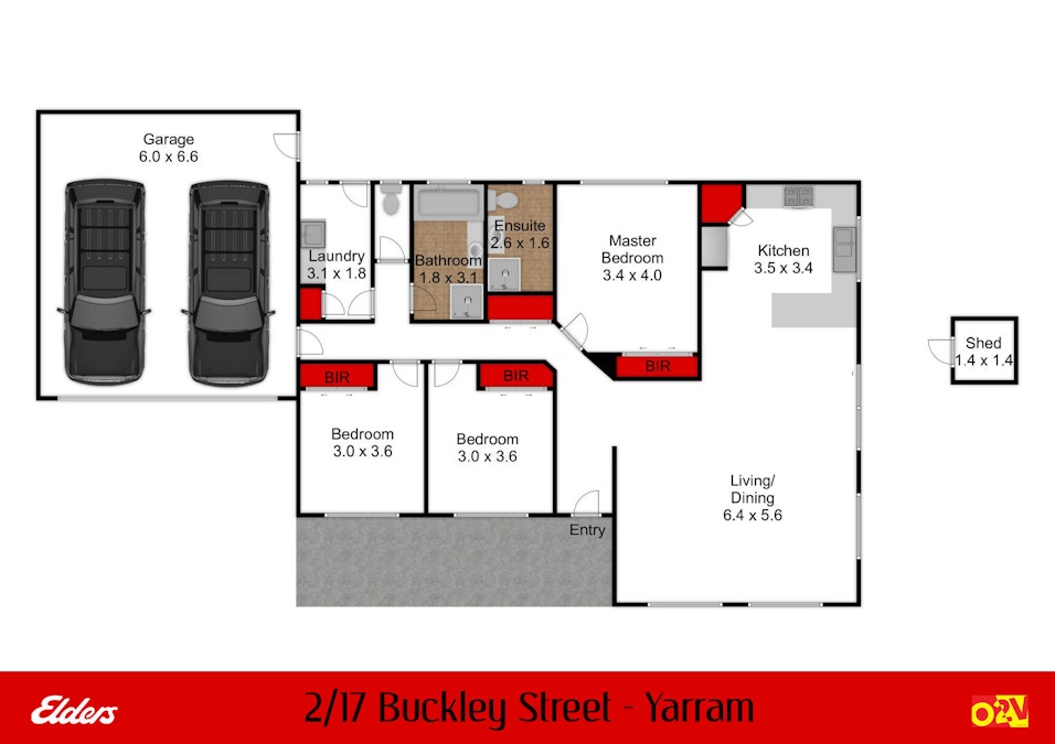 2/17 Buckley Street, Yarram, VIC, 3971 - Floorplan 1