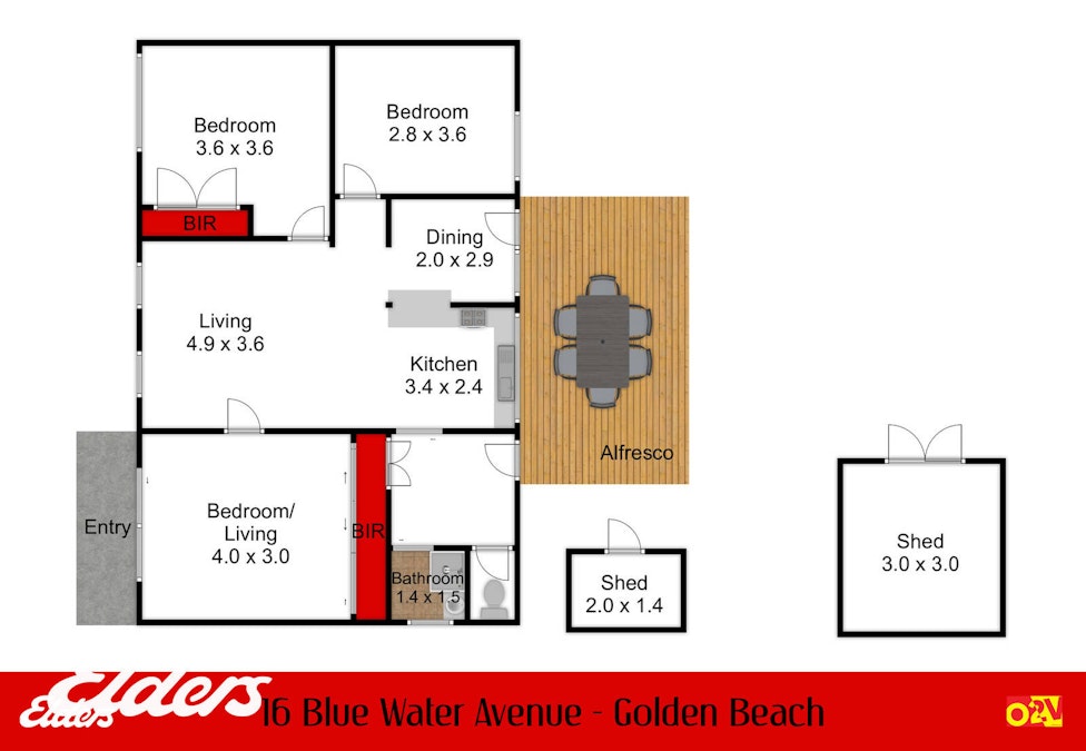 16 Blue Water Avenue, Golden Beach, VIC, 3851 - Floorplan 1