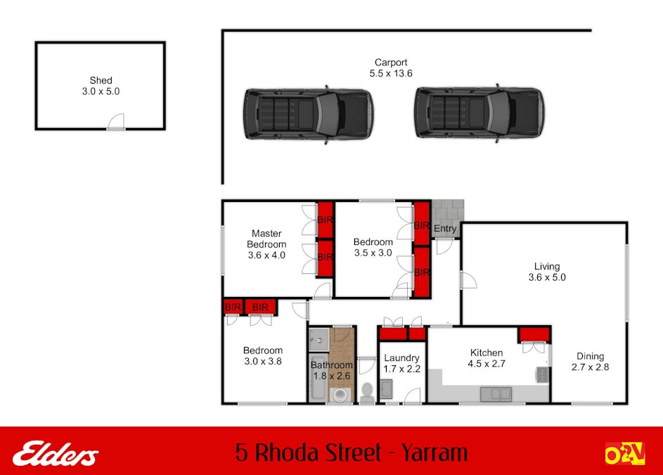 5 Rhoda Street, Yarram, VIC, 3971 - Floorplan 1