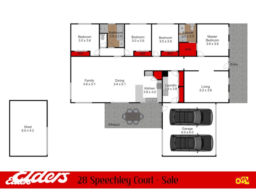 28 Speechley Court, Sale, VIC, 3850 - Floorplan 1