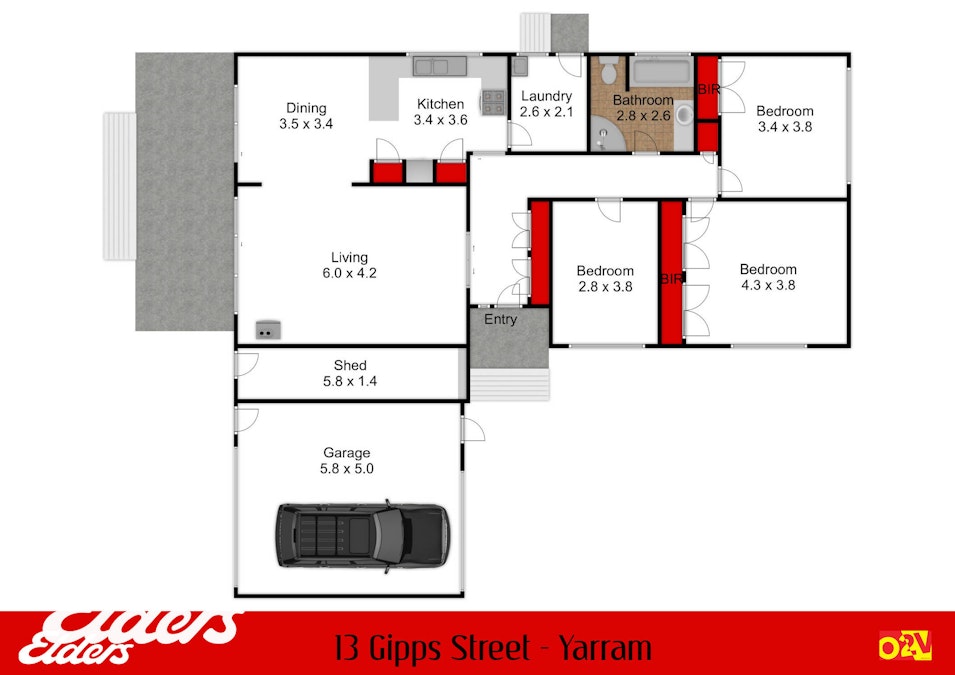 13 Gipps Street, Yarram, VIC, 3971 - Floorplan 1