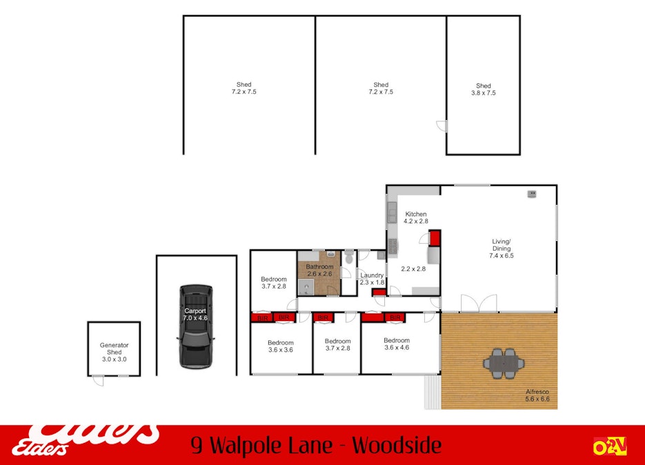 9 Walpole Lane, Woodside, VIC, 3874 - Floorplan 1