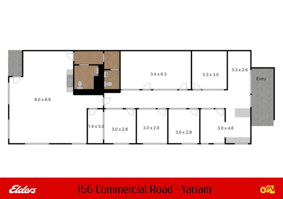 156 Commercial Road, Yarram, VIC, 3971 - Floorplan 1