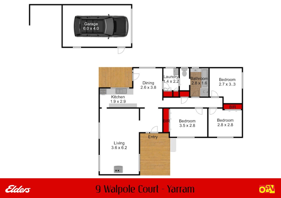 9 Walpole Court, Yarram, VIC, 3971 - Floorplan 1