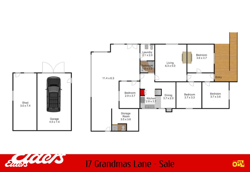 17 Grandmas Lane, Sale, VIC, 3850 - Floorplan 1