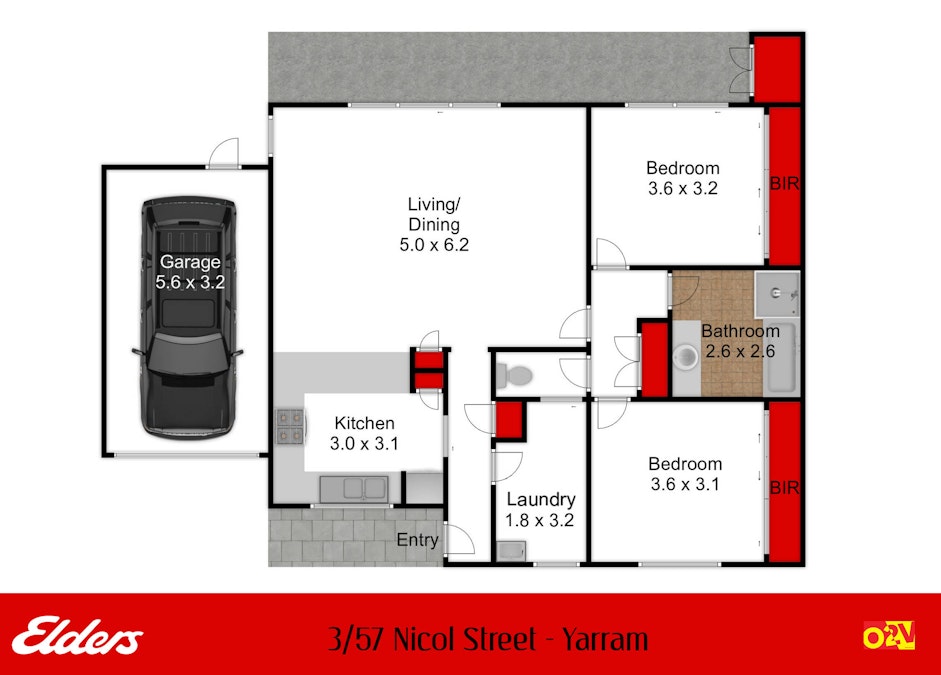 3/57 Nicol Street, Yarram, VIC, 3971 - Floorplan 1