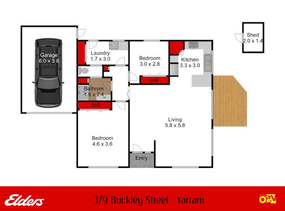 3/9 Buckley Street , Yarram, VIC, 3971 - Floorplan 1