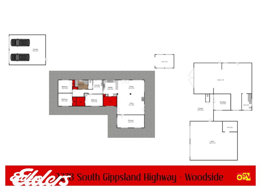 2278 South Gippsland Highway, Woodside, VIC, 3874 - Floorplan 1