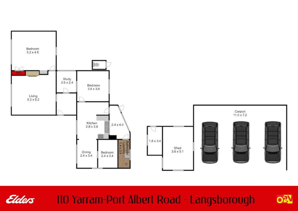 110 Yarram Port Albert Road, Langsborough, VIC, 3971 - Floorplan 1