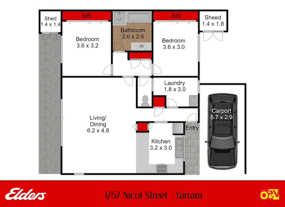 1/57 Nicol Street, Yarram, VIC, 3971 - Floorplan 1