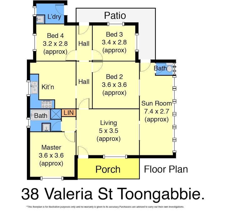 38 Valeria St , Toongabbie, NSW, 2146 - Floorplan 1