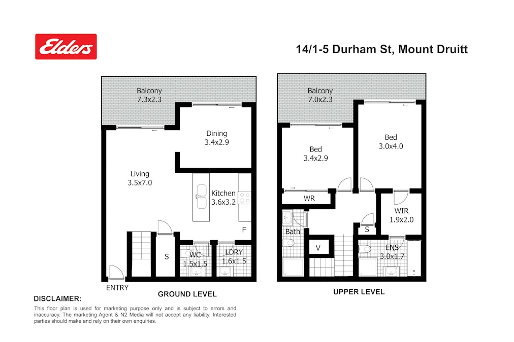 14/1 Durham Street, Mount Druitt, NSW, 2770 - Floorplan 1