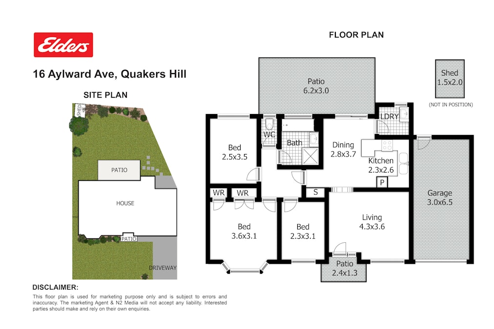 16 Aylward Avenue, Quakers Hill, NSW, 2763 - Floorplan 1