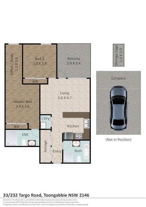 33/232 Targo Road, Toongabbie, NSW, 2146 - Floorplan 1