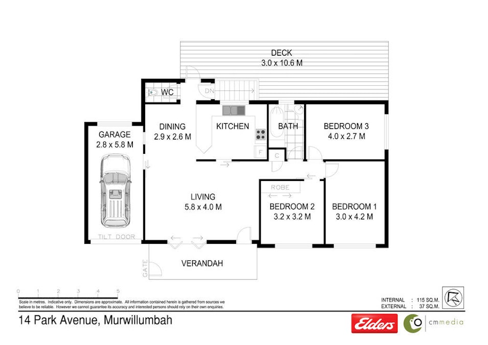 14 Park Avenue, Bray Park, NSW, 2484 - Floorplan 1