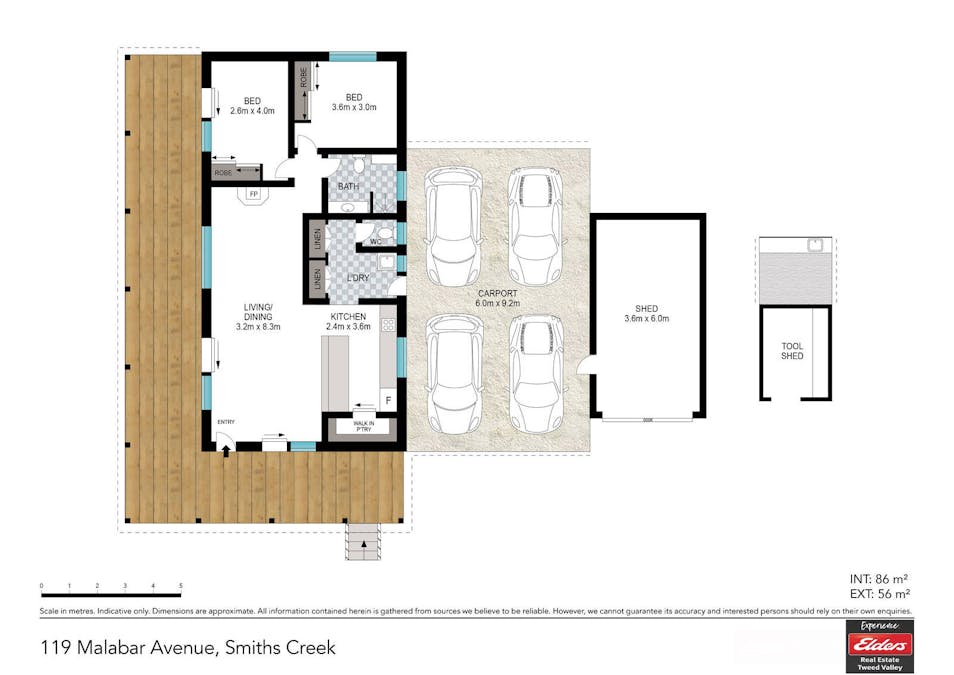119 Malabar Avenue, Smiths Creek, NSW, 2484 - Floorplan 1