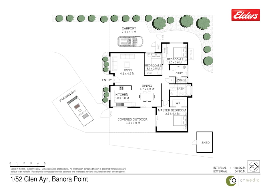 1/52 Glen Ayr Drive, Banora Point, NSW, 2486 - Floorplan 1