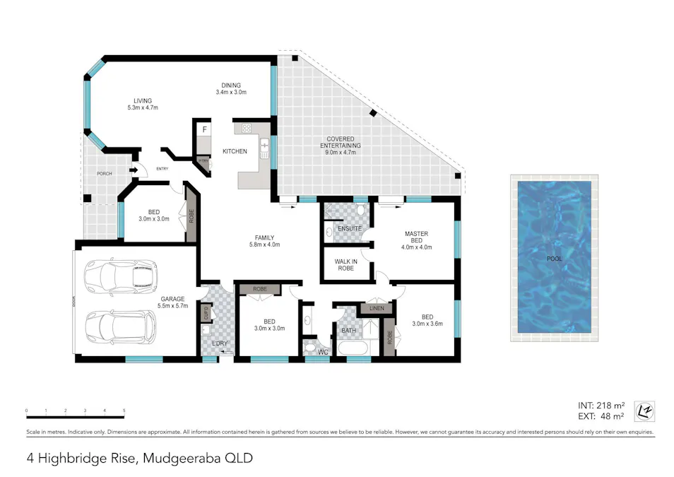 4 Highbridge Rise, Mudgeeraba, QLD, 4213 - Floorplan 1