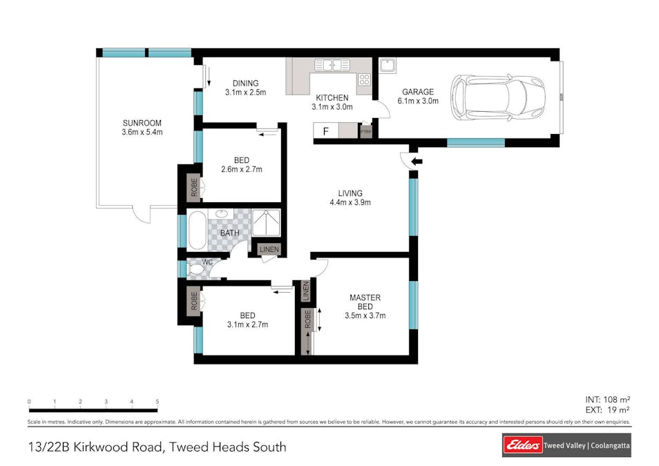 13/22B Kirkwood Road, Tweed Heads South, NSW, 2486 - Floorplan 1