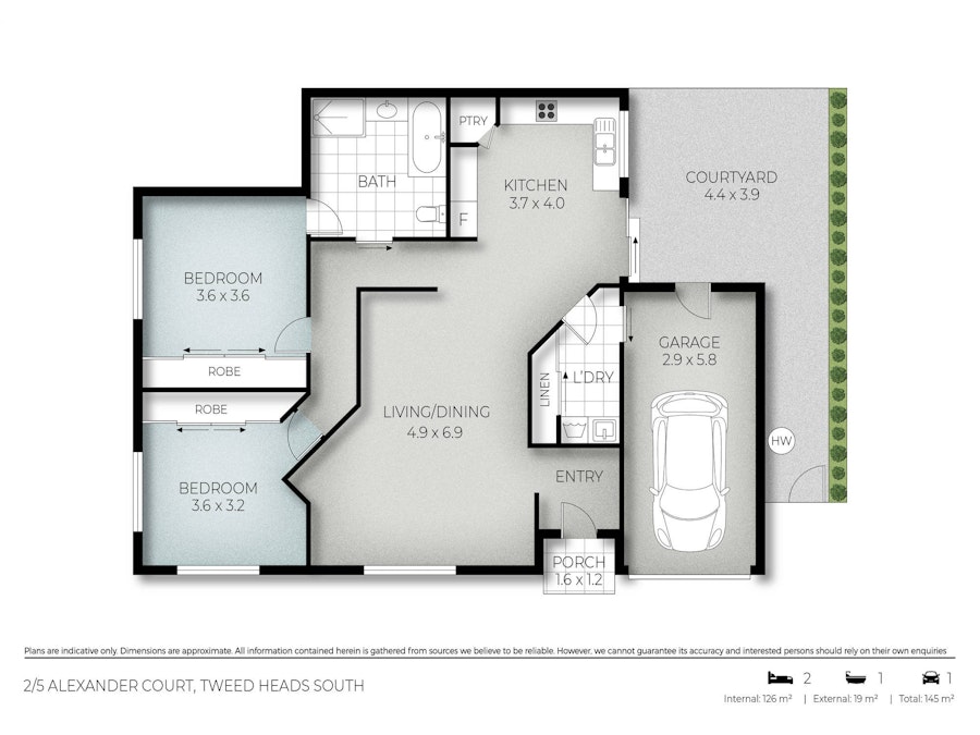 2/5 Alexander Court, Tweed Heads South, NSW, 2486 - Floorplan 1