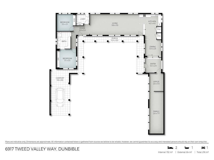 6917 Tweed Valley Way, Dunbible, NSW, 2484 - Floorplan 1