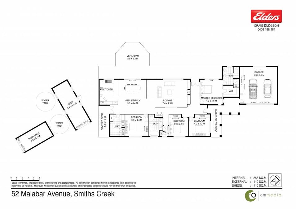 52 Malabar Avenue, Smiths Creek, NSW, 2484 - Floorplan 1