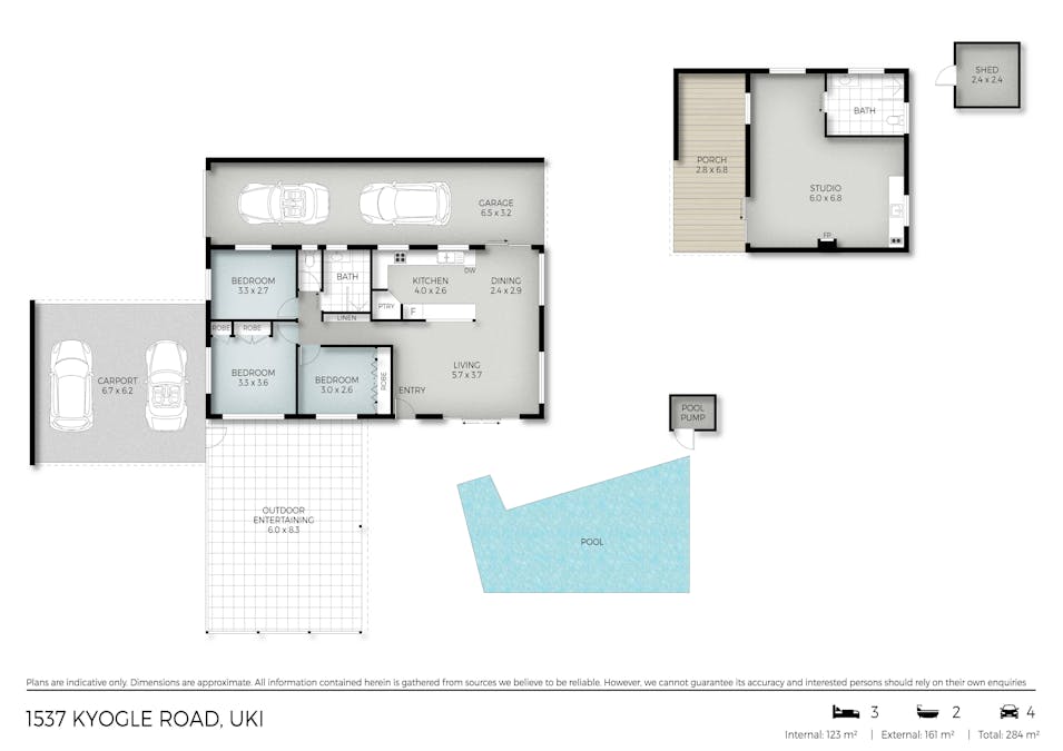 1537 Kyogle Road, Uki, NSW, 2484 - Floorplan 1