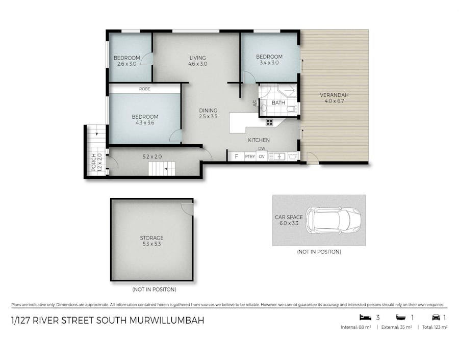 1/127 River Street, South Murwillumbah, NSW, 2484 - Floorplan 1
