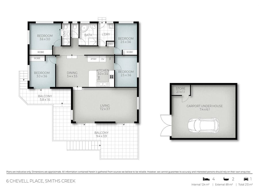 6 Chevell Place, Uki, NSW, 2484 - Floorplan 1