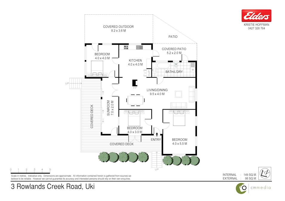 3 Rowlands Creek Road, Uki, NSW, 2484 - Floorplan 1