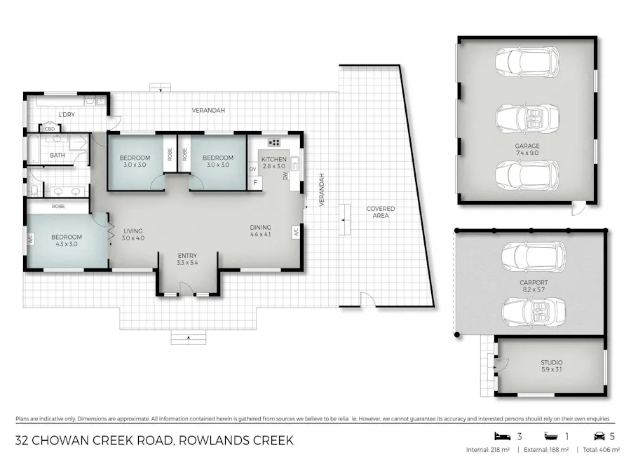 32 Chowan Creek Road, Rowlands Creek, NSW, 2484 - Floorplan 1