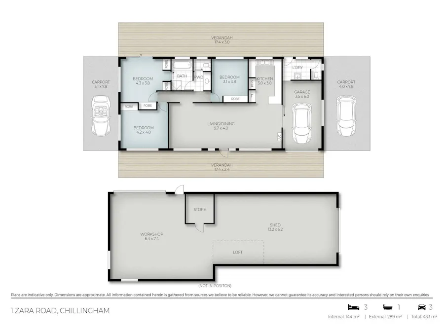 1 Zara Road, Chillingham, NSW, 2484 - Floorplan 1