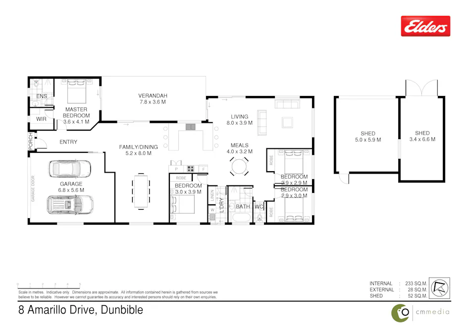 8 Amarillo Drive, Dunbible, NSW, 2484 - Floorplan 1