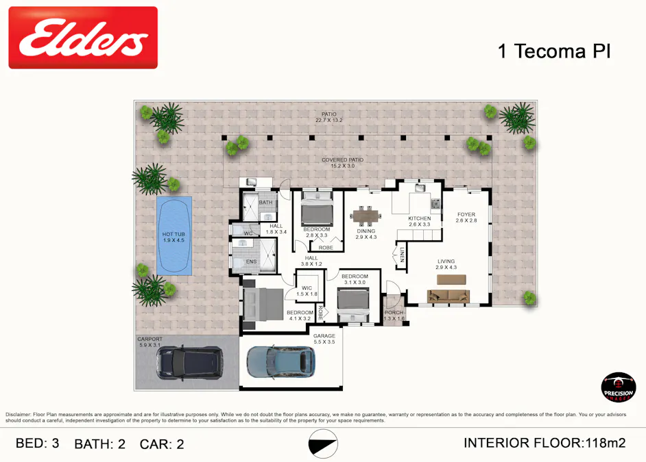 1 Tecoma Place, Banora Point, NSW, 2486 - Floorplan 1