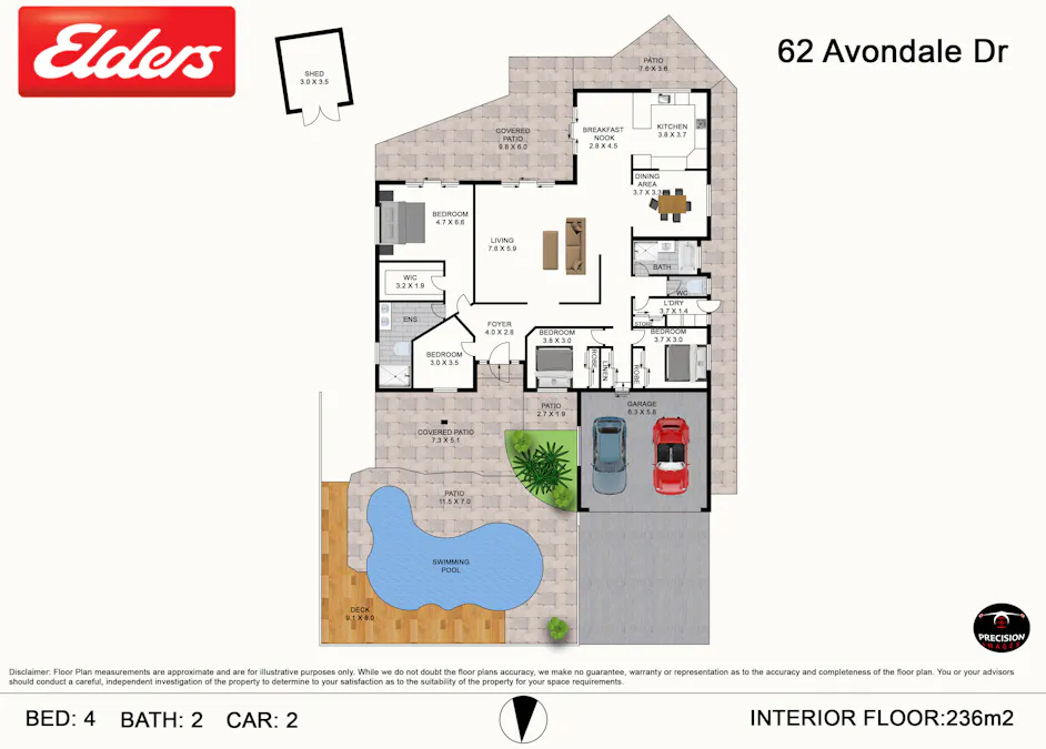 62 Avondale Drive, Banora Point, NSW, 2486 - Floorplan 1