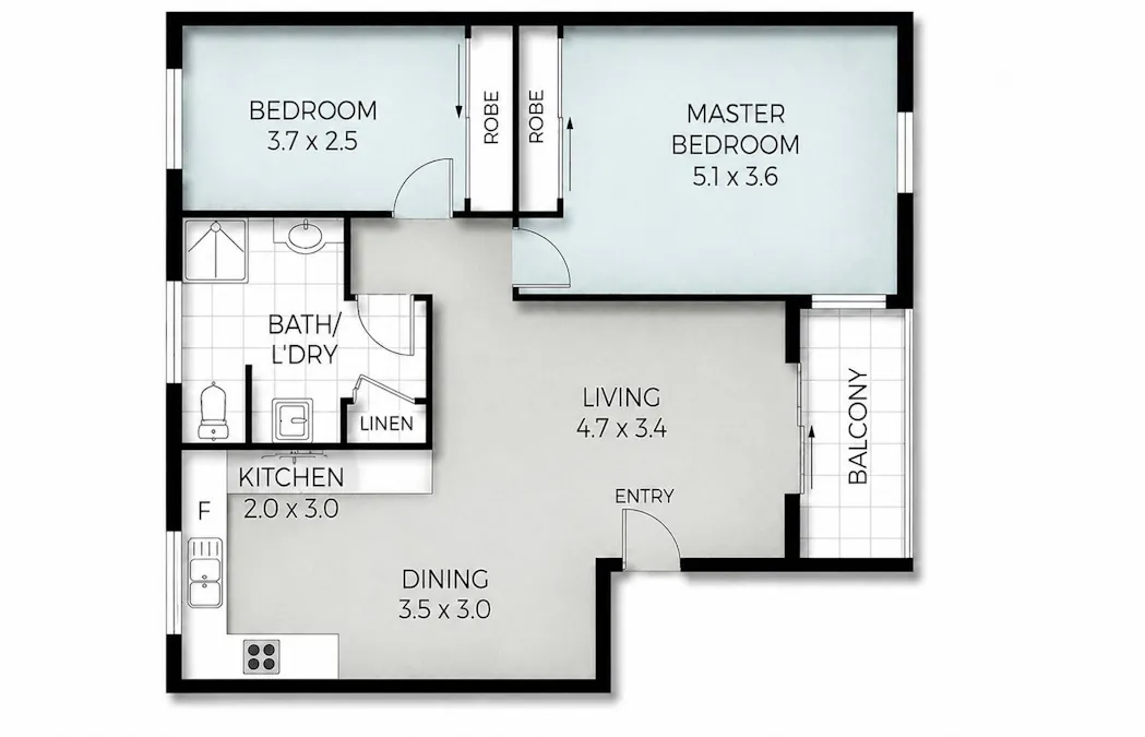 2/1 Creek Street, Murwillumbah, NSW, 2484 - Floorplan 1