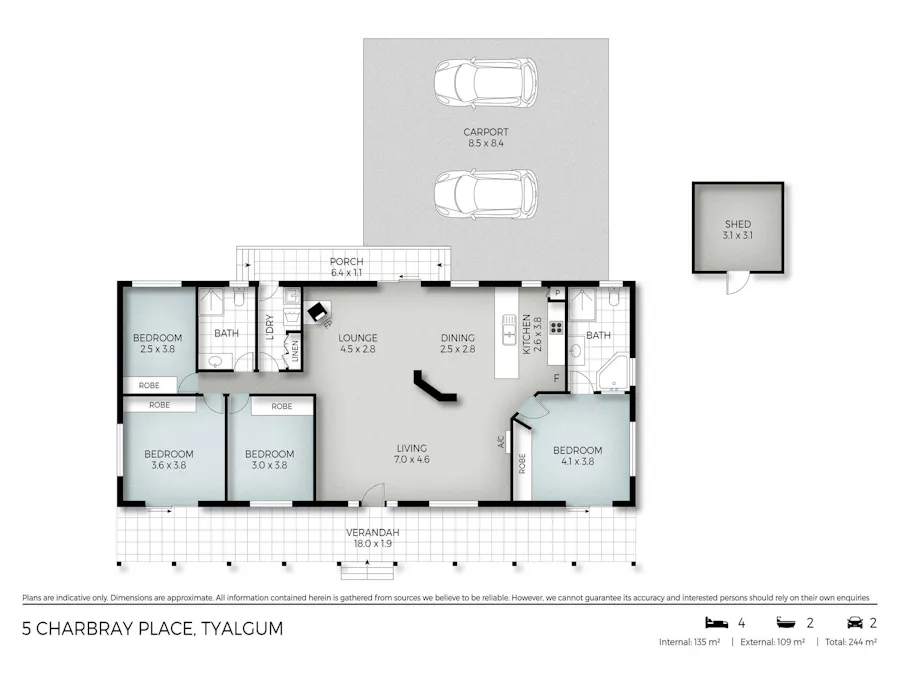 5 Charbray Place, Tyalgum, NSW, 2484 - Floorplan 1