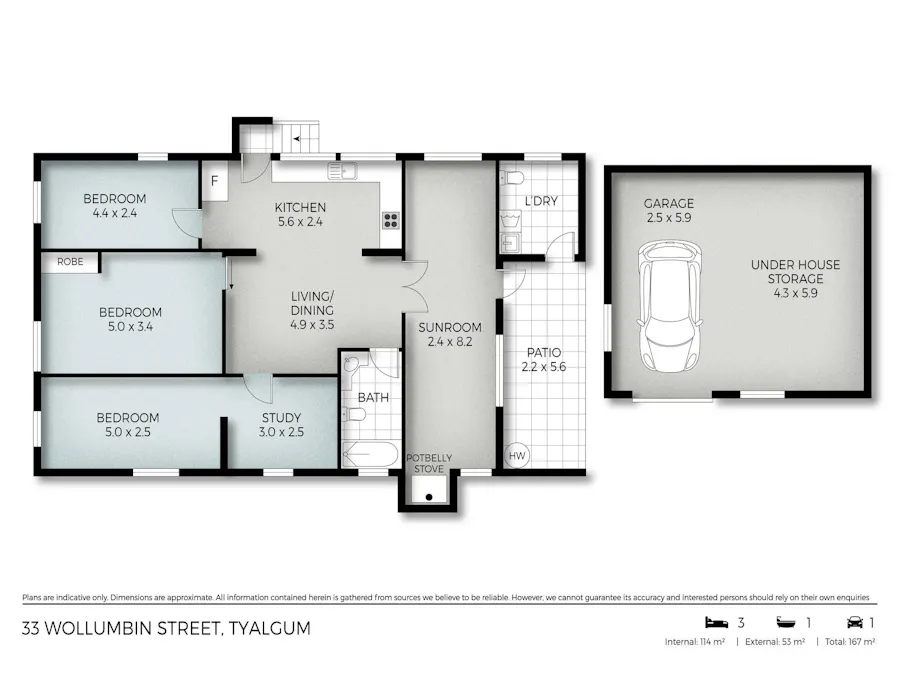 33 Wollumbin Street, Tyalgum, NSW, 2484 - Floorplan 1