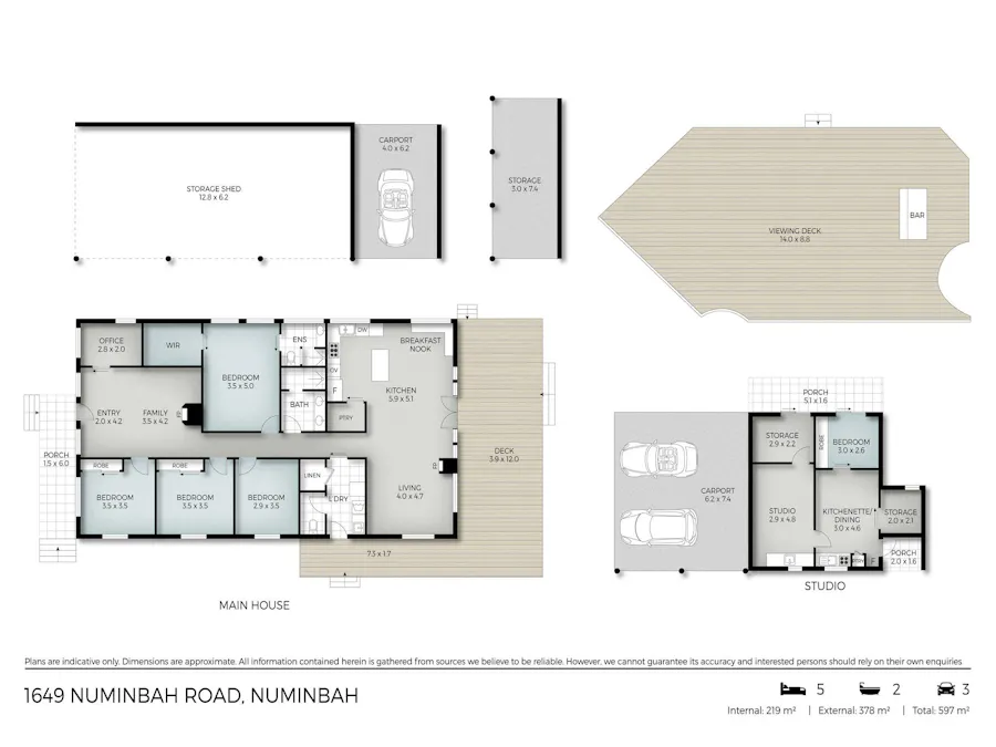 1649  Numinbah Road, Chillingham, NSW, 2484 - Floorplan 1