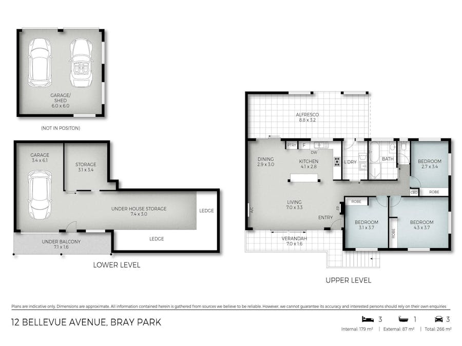 12 Bellevue Avenue, Bray Park, NSW, 2484 - Floorplan 1