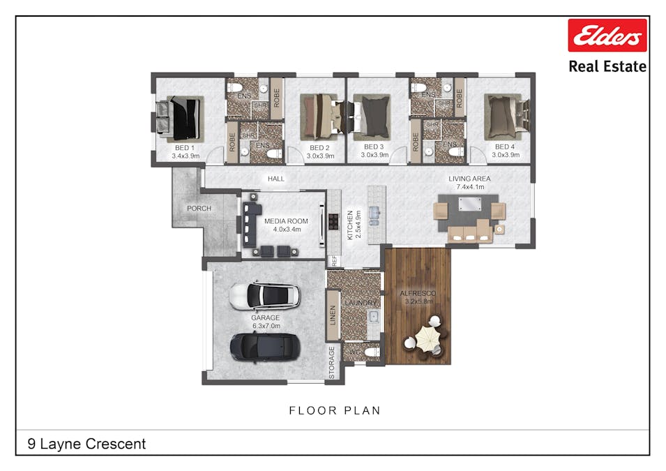 9  Layne Crescent, Chinchilla, QLD, 4413 - Floorplan 1