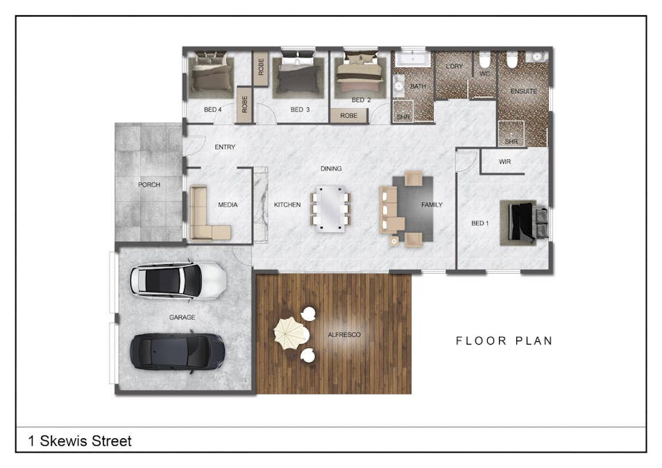 1 Skewis Street, Chinchilla, QLD, 4413 - Floorplan 1